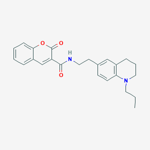 2-oxo-N-[2-(1-propyl-1,2,3,4-tetrahydroquinolin-6-yl)ethyl]-2H-chromene-3-carboxamide