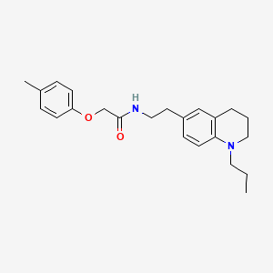 molecular formula C23H30N2O2 B6495990 2-(4-methylphenoxy)-N-[2-(1-propyl-1,2,3,4-tetrahydroquinolin-6-yl)ethyl]acetamide CAS No. 955528-15-1