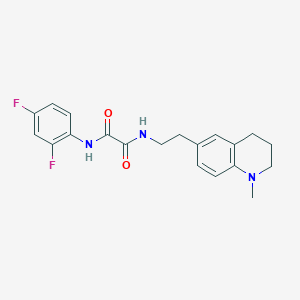 molecular formula C20H21F2N3O2 B6496026 N'-(2,4-difluorophenyl)-N-[2-(1-methyl-1,2,3,4-tetrahydroquinolin-6-yl)ethyl]ethanediamide CAS No. 946281-32-9