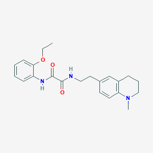 molecular formula C22H27N3O3 B6496039 N'-(2-ethoxyphenyl)-N-[2-(1-methyl-1,2,3,4-tetrahydroquinolin-6-yl)ethyl]ethanediamide CAS No. 946281-54-5