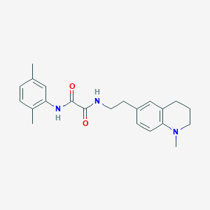 molecular formula C22H27N3O2 B6496045 N'-(2,5-dimethylphenyl)-N-[2-(1-methyl-1,2,3,4-tetrahydroquinolin-6-yl)ethyl]ethanediamide CAS No. 946209-68-3