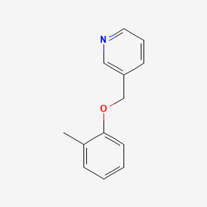 molecular formula C13H13NO B6496323 3-[(2-methylphenoxy)methyl]pyridine CAS No. 802887-47-4
