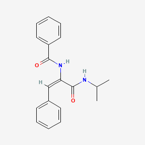 molecular formula C19H20N2O2 B6496351 (2E)-3-phenyl-2-(phenylformamido)-N-(propan-2-yl)prop-2-enamide CAS No. 108941-08-8
