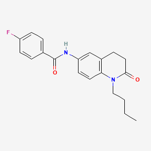 molecular formula C20H21FN2O2 B6496448 N-(1-butyl-2-oxo-1,2,3,4-tetrahydroquinolin-6-yl)-4-fluorobenzamide CAS No. 941953-66-8