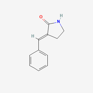 molecular formula C11H11NO B6496450 (3E)-3-(phenylmethylidene)pyrrolidin-2-one CAS No. 1859-41-2