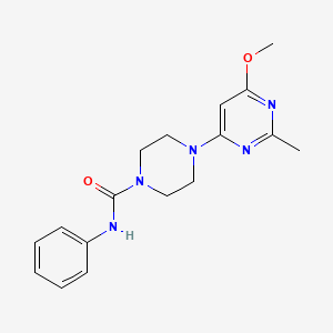 molecular formula C17H21N5O2 B6496462 4-(6-methoxy-2-methylpyrimidin-4-yl)-N-phenylpiperazine-1-carboxamide CAS No. 941990-83-6