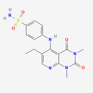 4-({6-ethyl-1,3-dimethyl-2,4-dioxo-1H,2H,3H,4H-pyrido[2,3-d]pyrimidin-5-yl}amino)benzene-1-sulfonamide
