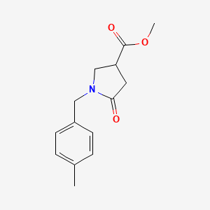 molecular formula C14H17NO3 B6496577 methyl 1-[(4-methylphenyl)methyl]-5-oxopyrrolidine-3-carboxylate CAS No. 2323033-59-4