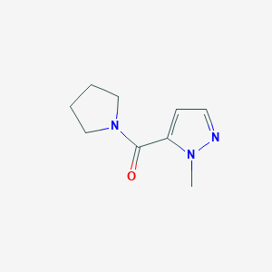 molecular formula C9H13N3O B6496607 1-methyl-5-(pyrrolidine-1-carbonyl)-1H-pyrazole CAS No. 1327192-72-2