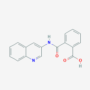 molecular formula C17H12N2O3 B6496652 2-[(quinolin-3-yl)carbamoyl]benzoic acid CAS No. 349489-07-2