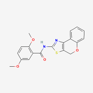 molecular formula C19H16N2O4S B6496660 N-{4H-chromeno[4,3-d][1,3]thiazol-2-yl}-2,5-dimethoxybenzamide CAS No. 955843-20-6