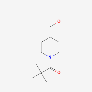 molecular formula C12H23NO2 B6496690 1-[4-(methoxymethyl)piperidin-1-yl]-2,2-dimethylpropan-1-one CAS No. 1494642-27-1