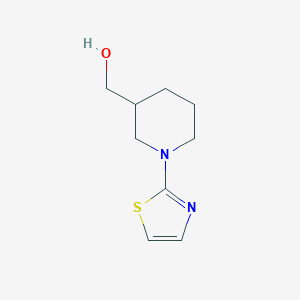 molecular formula C9H14N2OS B6496805 [1-(1,3-thiazol-2-yl)piperidin-3-yl]methanol CAS No. 1248995-31-4
