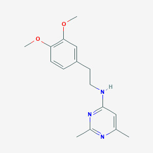 molecular formula C16H21N3O2 B6496818 N-[2-(3,4-dimethoxyphenyl)ethyl]-2,6-dimethylpyrimidin-4-amine CAS No. 131869-03-9