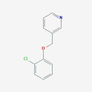 molecular formula C12H10ClNO B6496832 3-[(2-chlorophenoxy)methyl]pyridine CAS No. 1458418-99-9
