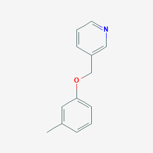 molecular formula C13H13NO B6496833 3-[(3-methylphenoxy)methyl]pyridine CAS No. 1457111-01-1