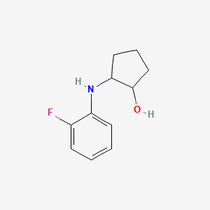 molecular formula C11H14FNO B6496882 2-[(2-fluorophenyl)amino]cyclopentan-1-ol CAS No. 1178674-30-0