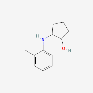 molecular formula C12H17NO B6496883 2-[(2-methylphenyl)amino]cyclopentan-1-ol CAS No. 1179673-73-4