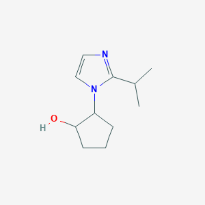 molecular formula C11H18N2O B6496884 2-[2-(propan-2-yl)-1H-imidazol-1-yl]cyclopentan-1-ol CAS No. 1179110-52-1