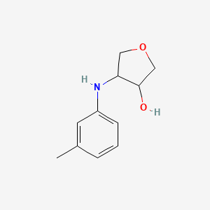molecular formula C11H15NO2 B6496907 4-[(3-methylphenyl)amino]oxolan-3-ol CAS No. 1178684-75-7