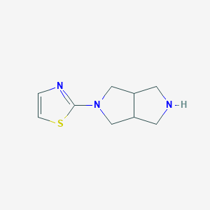 molecular formula C9H13N3S B6496912 2-{octahydropyrrolo[3,4-c]pyrrol-2-yl}-1,3-thiazole CAS No. 943407-73-6