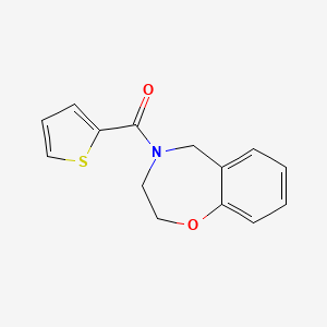 4-(thiophene-2-carbonyl)-2,3,4,5-tetrahydro-1,4-benzoxazepine