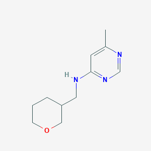 6-methyl-N-[(oxan-3-yl)methyl]pyrimidin-4-amine