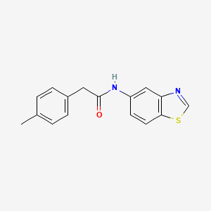 molecular formula C16H14N2OS B6497097 N-(1,3-benzothiazol-5-yl)-2-(4-methylphenyl)acetamide CAS No. 952870-74-5