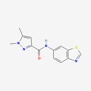 N-(1,3-benzothiazol-6-yl)-1,5-dimethyl-1H-pyrazole-3-carboxamide