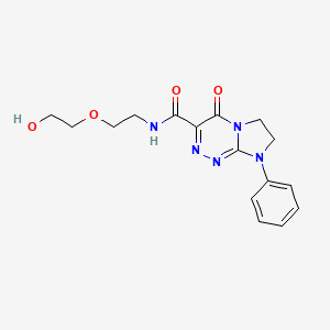 molecular formula C16H19N5O4 B6497171 N-[2-(2-hydroxyethoxy)ethyl]-4-oxo-8-phenyl-4H,6H,7H,8H-imidazo[2,1-c][1,2,4]triazine-3-carboxamide CAS No. 941889-85-6