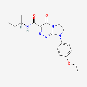 molecular formula C18H23N5O3 B6497222 N-(butan-2-yl)-8-(4-ethoxyphenyl)-4-oxo-4H,6H,7H,8H-imidazo[2,1-c][1,2,4]triazine-3-carboxamide CAS No. 946311-54-2