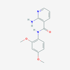 molecular formula C14H15N3O3 B6497348 2-amino-N-(2,4-dimethoxyphenyl)pyridine-3-carboxamide CAS No. 944734-56-9