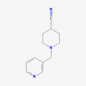 molecular formula C12H15N3 B6497361 1-[(pyridin-3-yl)methyl]piperidine-4-carbonitrile CAS No. 1455965-95-3