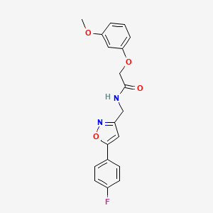 molecular formula C19H17FN2O4 B6497599 N-{[5-(4-fluorophenyl)-1,2-oxazol-3-yl]methyl}-2-(3-methoxyphenoxy)acetamide CAS No. 953181-37-8