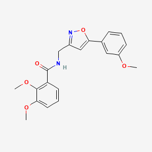 molecular formula C20H20N2O5 B6497620 2,3-dimethoxy-N-{[5-(3-methoxyphenyl)-1,2-oxazol-3-yl]methyl}benzamide CAS No. 953182-28-0