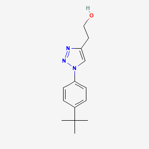 molecular formula C14H19N3O B6497628 2-[1-(4-tert-butylphenyl)-1H-1,2,3-triazol-4-yl]ethan-1-ol CAS No. 1283426-35-6