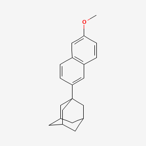 molecular formula C21H24O B6497758 1-(6-methoxynaphthalen-2-yl)adamantane CAS No. 37436-36-5