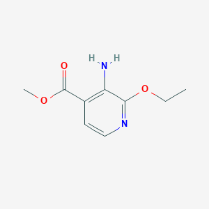 molecular formula C9H12N2O3 B064978 Methyl 3-amino-2-ethoxyisonicotinate CAS No. 175965-75-0