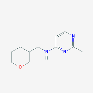 2-methyl-N-[(oxan-3-yl)methyl]pyrimidin-4-amine