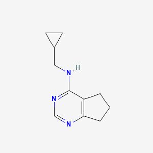 molecular formula C11H15N3 B6497844 N-(cyclopropylmethyl)-5H,6H,7H-cyclopenta[d]pyrimidin-4-amine CAS No. 1343230-33-0