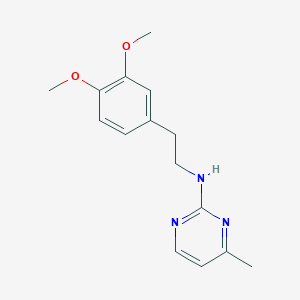 molecular formula C15H19N3O2 B6497903 N-[2-(3,4-dimethoxyphenyl)ethyl]-4-methylpyrimidin-2-amine CAS No. 1405820-87-2