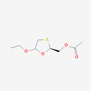 molecular formula C8H14O4S B064981 [(2S)-5-ethoxy-1,3-oxathiolan-2-yl]methyl Acetate CAS No. 191722-06-2