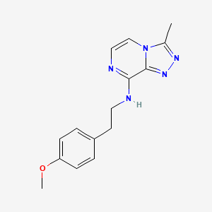 molecular formula C15H17N5O B6498231 N-[2-(4-methoxyphenyl)ethyl]-3-methyl-[1,2,4]triazolo[4,3-a]pyrazin-8-amine CAS No. 1484743-62-5