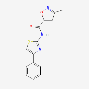 3-methyl-N-(4-phenyl-1,3-thiazol-2-yl)-1,2-oxazole-5-carboxamide