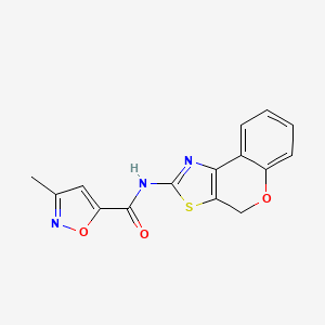 molecular formula C15H11N3O3S B6498506 N-{4H-chromeno[4,3-d][1,3]thiazol-2-yl}-3-methyl-1,2-oxazole-5-carboxamide CAS No. 953235-13-7