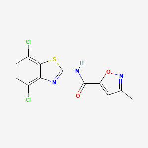 N-(4,7-dichloro-1,3-benzothiazol-2-yl)-3-methyl-1,2-oxazole-5-carboxamide