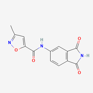 N-(1,3-dioxo-2,3-dihydro-1H-isoindol-5-yl)-3-methyl-1,2-oxazole-5-carboxamide