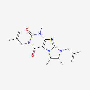 1,6,7-trimethyl-3,8-bis(2-methylallyl)-1H-imidazo[2,1-f]purine-2,4(3H,8H)-dione