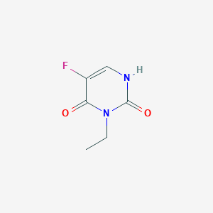 molecular formula C6H7FN2O2 B064987 3-ethyl-5-fluoro-1H-pyrimidine-2,4-dione CAS No. 192625-76-6