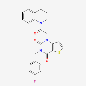 3-[(4-fluorophenyl)methyl]-1-[2-oxo-2-(1,2,3,4-tetrahydroquinolin-1-yl)ethyl]-1H,2H,3H,4H-thieno[3,2-d]pyrimidine-2,4-dione